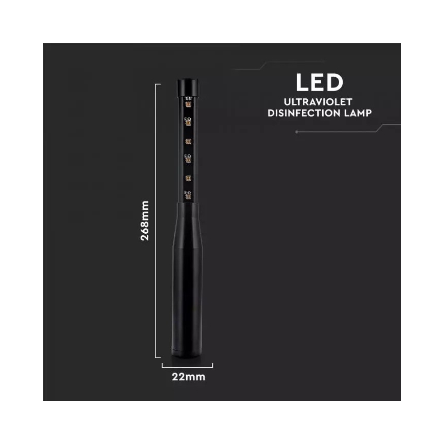Hordozható fertőtlenítő germicid lámpa mini UVC/14W/230V 3000 mAh