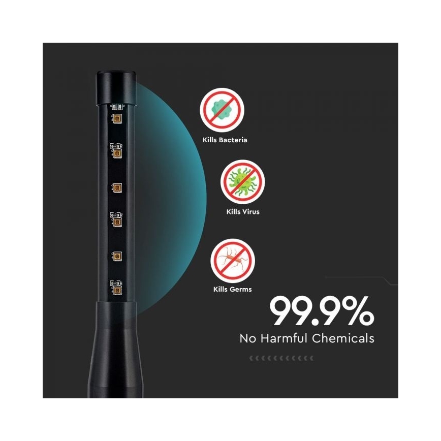 Hordozható fertőtlenítő germicid lámpa mini UVC/14W/230V 3000 mAh