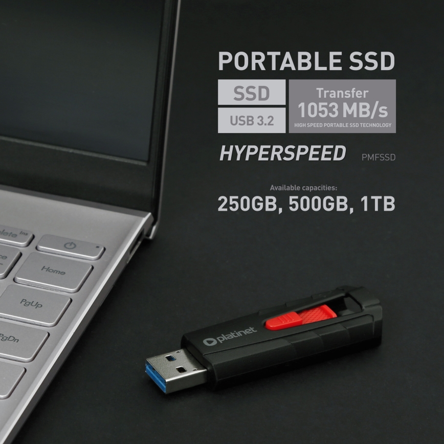 Hordozható SSD drive 250 GB USB 3.2 Gen2