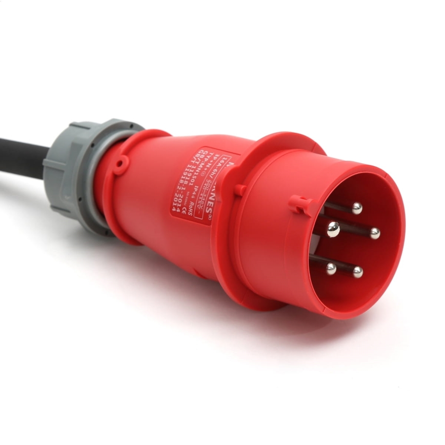 Utazó töltőállomás EV/PHEV elektromos autókhoz – AC Type 2, 32 A/400 V, 22 kW, IP55, 5 m + 230 V 3,7 kW adapter + hordtáska