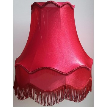 HORTENZIA textil lámpaernyő, bordó, nagy E27 átm.48 cm