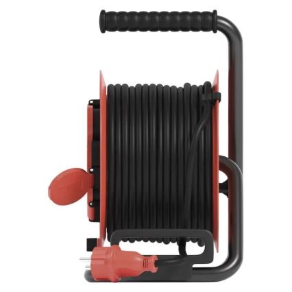 Hosszabbító dob 4 aljzattal 25m IP44 piros