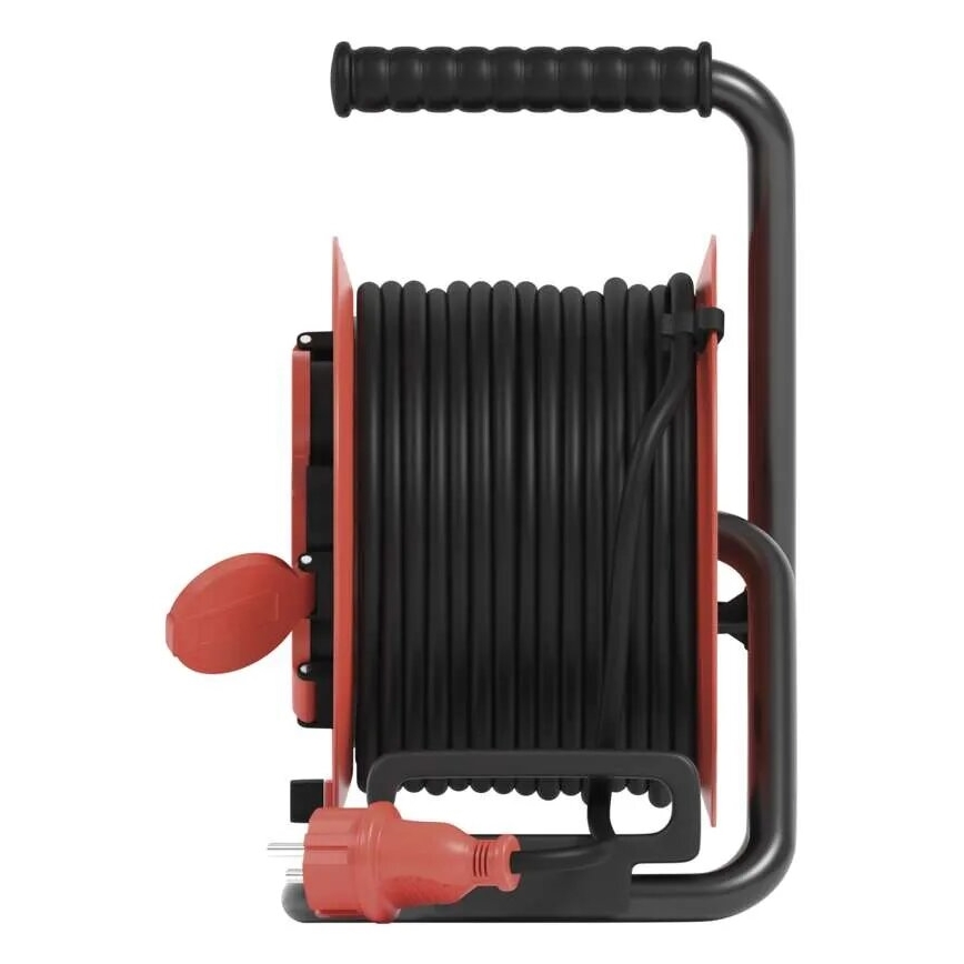 Hosszabbító dob 4 aljzattal 25m IP44 piros