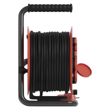 Hosszabbító dob 4 aljzattal 25m IP44 piros