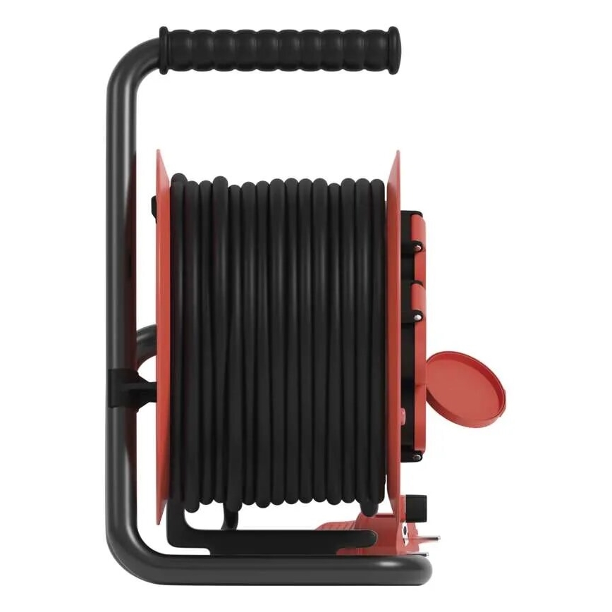 Hosszabbító dob 4 aljzattal 25m IP44 piros