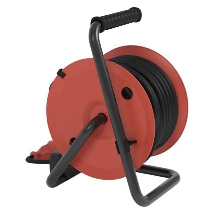 Hosszabbító dob 4 aljzattal 25m IP44 piros