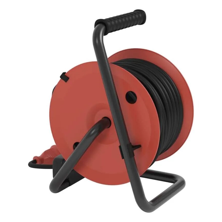 Hosszabbító dob 4 aljzattal 25m IP44 piros