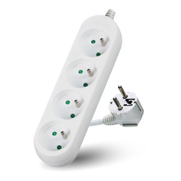 Hosszabbító kábel 4 aljzat, 3 m