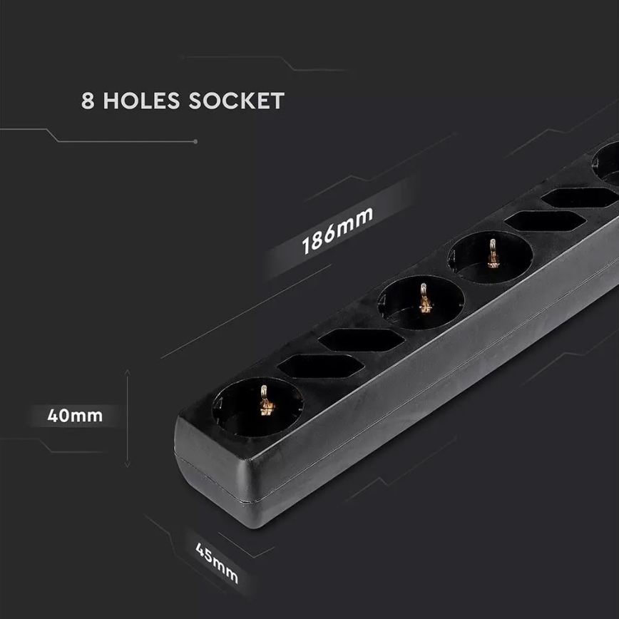 Hosszabbító kapcsolóval SCHUKO 8Z 1,5 m