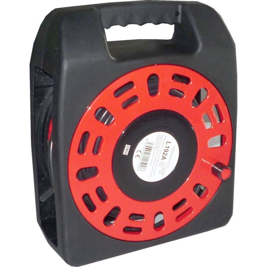 Hosszabbító kábel dobogón 4 aljzat, 25 m