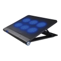Hútőpad laptophoz 6x ventilátor 2xUSB fekete