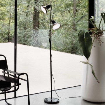 Ideal Lux - Állólámpa POLLY 2xE27/60W/230V fekete