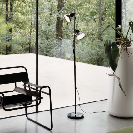 Ideal Lux - Állólámpa POLLY 2xE27/60W/230V fekete