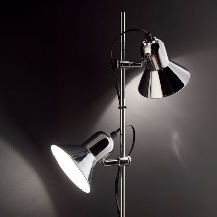 Ideal Lux - Állólámpa POLLY 2xE27/60W/230V fényes króm