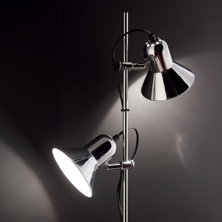 Ideal Lux - Állólámpa POLLY 2xE27/60W/230V fényes króm