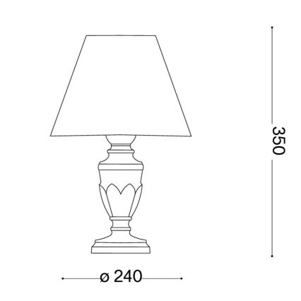 Ideal Lux - Asztali lámpa FIRENZE 1xE14/40W/230V arany