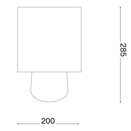 Ideal Lux - Asztali lámpa KALI 1xE14/40W/230V kerámia/krémes/bézs