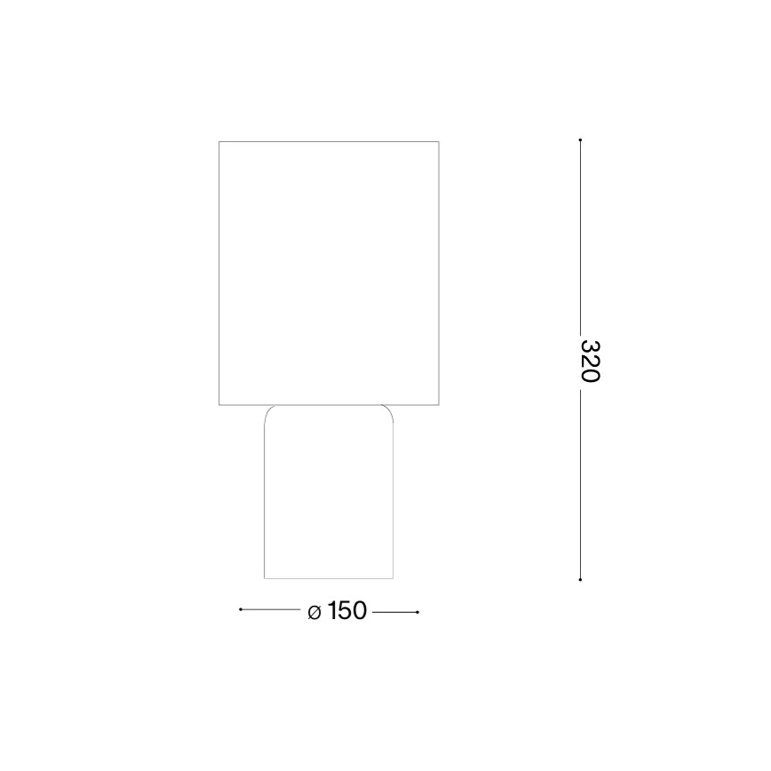 Ideal Lux - Asztali lámpa KALI 1xE14/40W/230V krémszínű