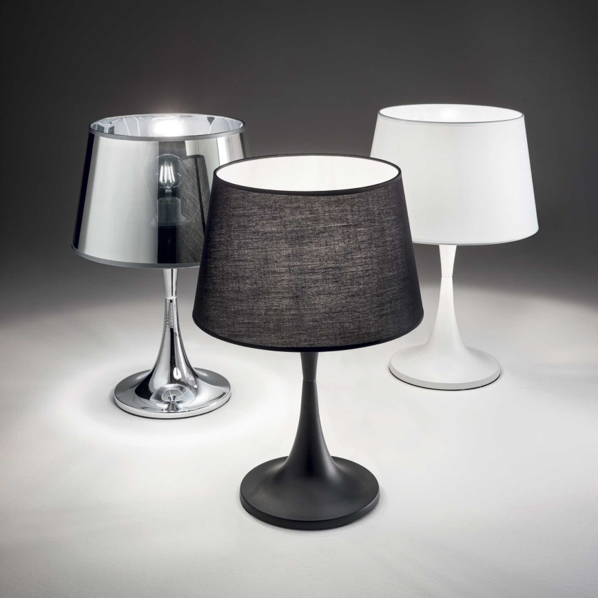 Ideal Lux - Asztali lámpa LONDON 1xE27/60W/230V fehér