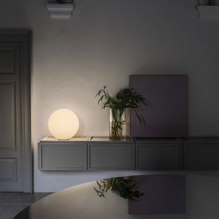 Ideal Lux - Asztali lámpa MAPA 1xE27/42W/230V átm. 30 cm fehér