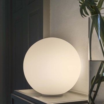 Ideal Lux - Asztali lámpa MAPA 1xE27/42W/230V, Ø 40 cm, fehér