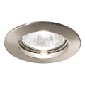 Ideal Lux - Beépíthető lámpa 1xGU10/28W/230V nikkel
