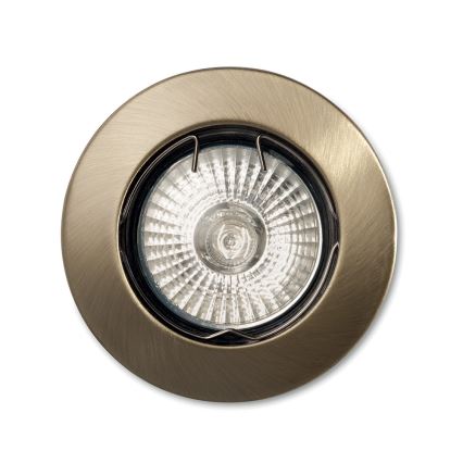 Ideal Lux - Beépíthető lámpa JAZZ 1xGU10/50W/230V bronz