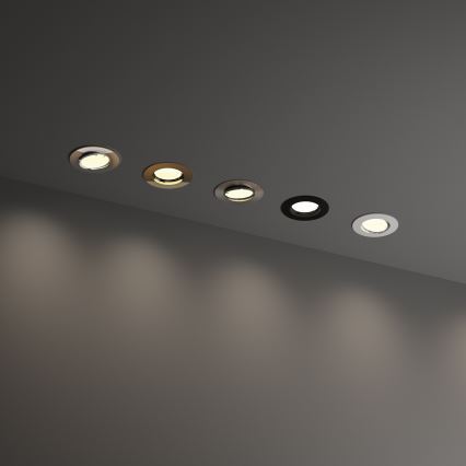 Ideal Lux - Beépíthető lámpatest SWING 1xGU10/28W/230V átm. 8,2 cm sárgaréz