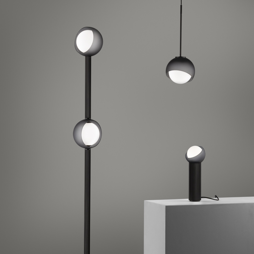 Ideal Lux - BLOOM függőlámpa kábellel 1xE27/42W/230V átm. 30 cm fekete