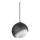 Ideal Lux - BLOOM kábeles függeszték, 1xE27/42W/230V, Ø 22 cm, fekete