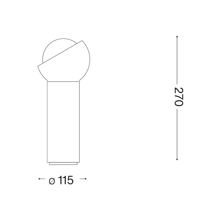Ideal Lux - BLOOM LED asztali lámpa 1xG9/3W/230V arany/füstös bézs
