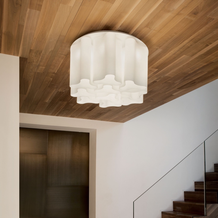 Ideal Lux - COMPO mennyezeti lámpatest 10xE27/52W/230V átm. 73,5 cm fehér