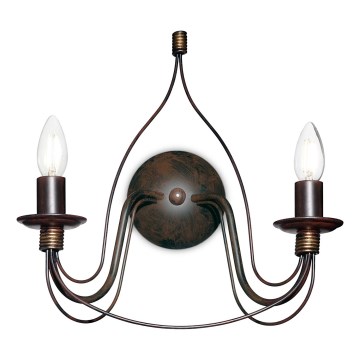 Ideal Lux - CORTE fali lámpa 2xE14/40W/230V réz