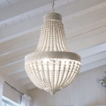 Ideal Lux - Csillár láncon MONET 5xE14/40W/230V átm. 40 cm kender/fehér