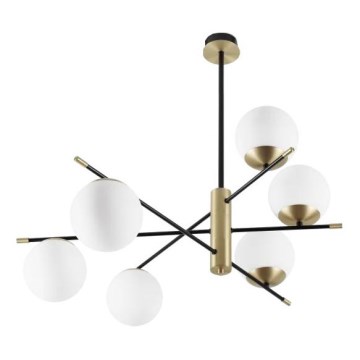 Ideal Lux - Csillár rúdon GOURMET 6xE14/28W/230V átm. 100 cm arany