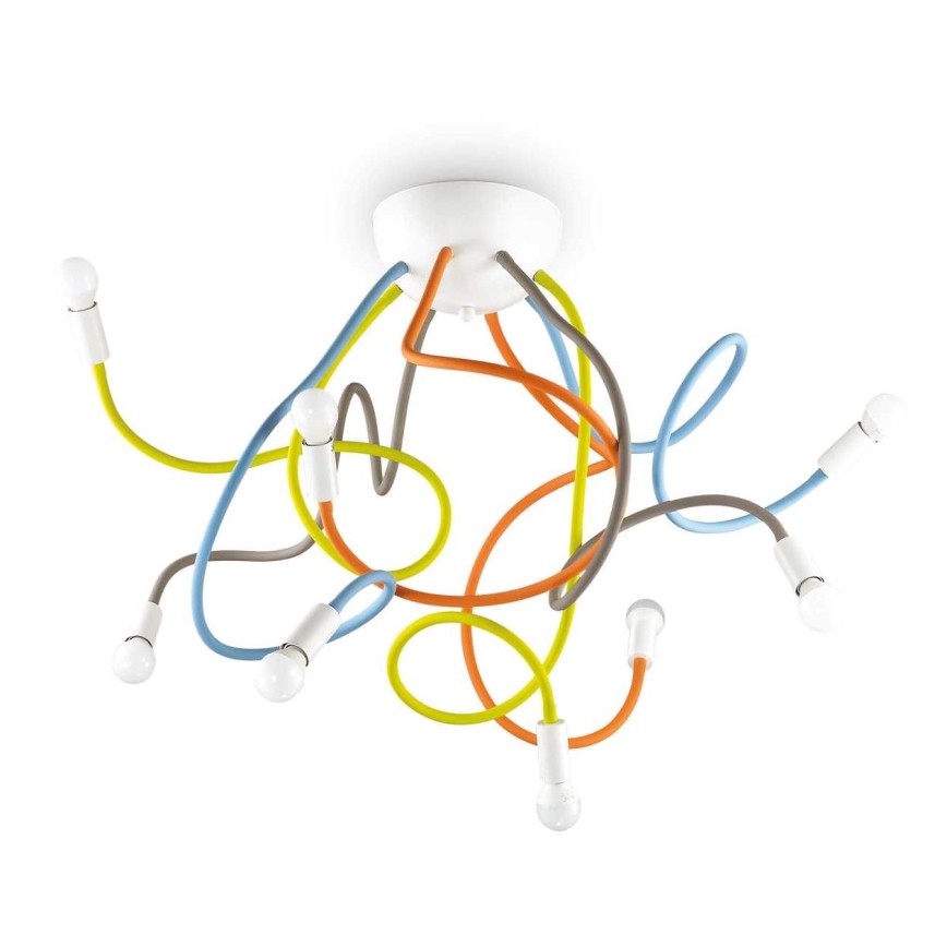 Ideal Lux - Csillár rúdon MULTIFLEX 8xE14/28W/230V