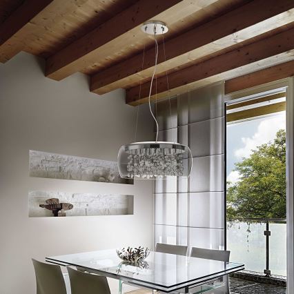 Ideal Lux - Csillár zsinóron AUDI 5xG9/40W/230V füstös