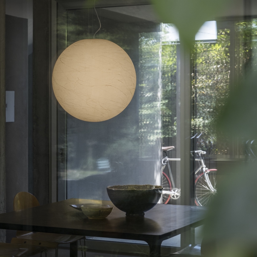 Ideal Lux - Csillár zsinóron CARTA 1xE27/25W/230V átm. 50 cm fehér