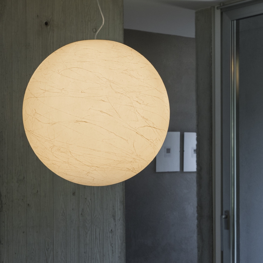 Ideal Lux - Csillár zsinóron CARTA 1xE27/25W/230V átm. 50 cm fehér