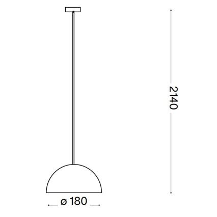 Ideal Lux - Csillár zsinóron FOLK 1xE27/60W/230V átm. 18 cm barna