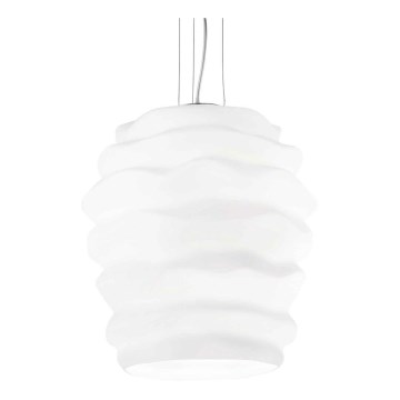 Ideal Lux - Csillár zsinóron KARMA 1xE27/60W/230V átm. 38 cm fehér