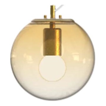 Ideal Lux - Csillár zsinóron MAPA 1xE27/42W/230V átm. 20 cm arany/füstös