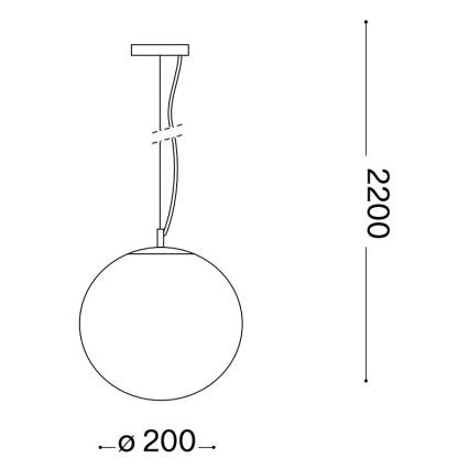 Ideal Lux - Csillár zsinóron MAPA 1xE27/42W/230V átm. 20 cm szürke/füstös