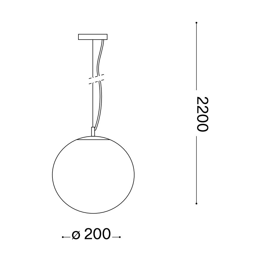 Ideal Lux - Csillár zsinóron MAPA 1xE27/42W/230V átm. 20 cm szürke/füstös