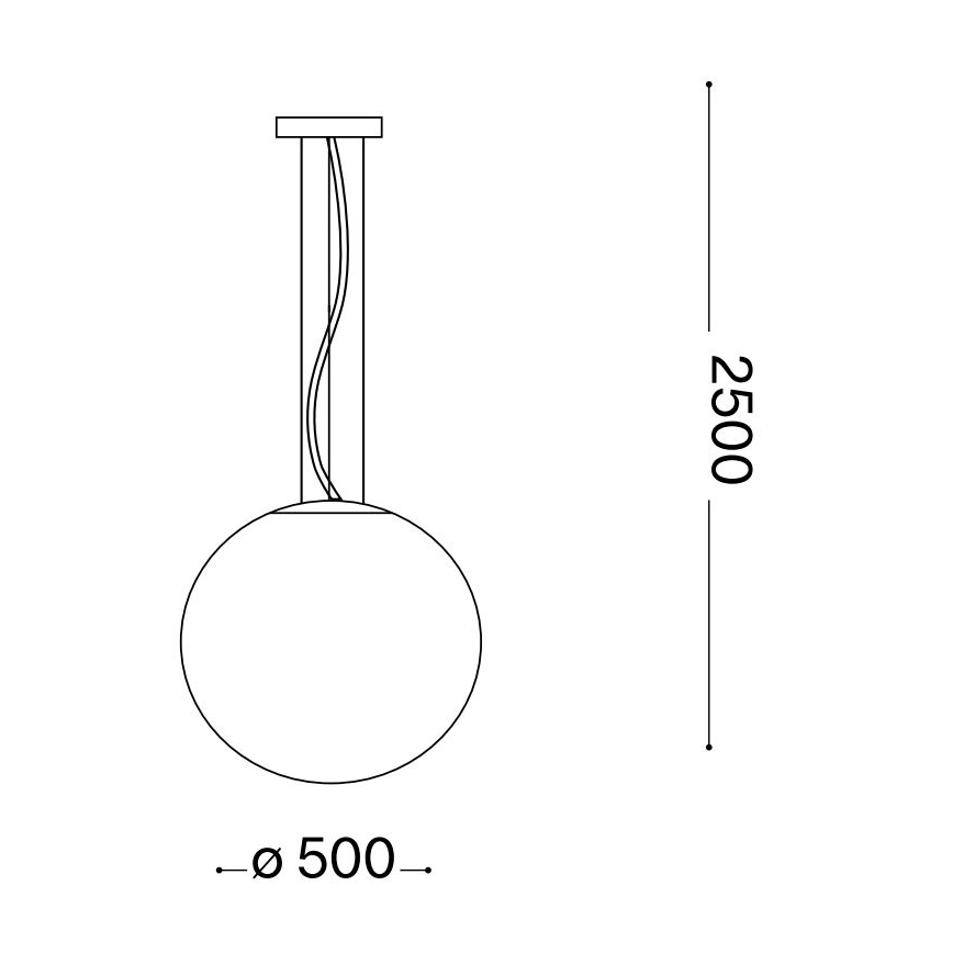 Ideal Lux - Csillár zsinóron MAPA 1xE27/42W/230V átm. 50 cm arany/füstös