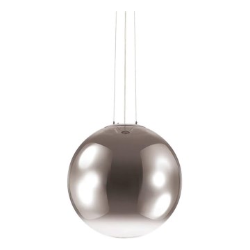 Ideal Lux - Csillár zsinóron MAPA 1xE27/42W/230V átm. 50 cm szürke/füstös