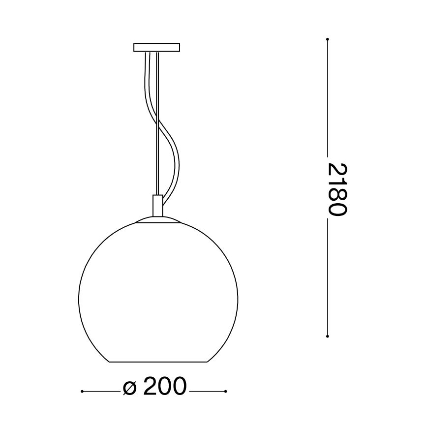 Ideal Lux - Csillár zsinóron NEMO 1xE27/42W/230V átm. 20 cm bézs