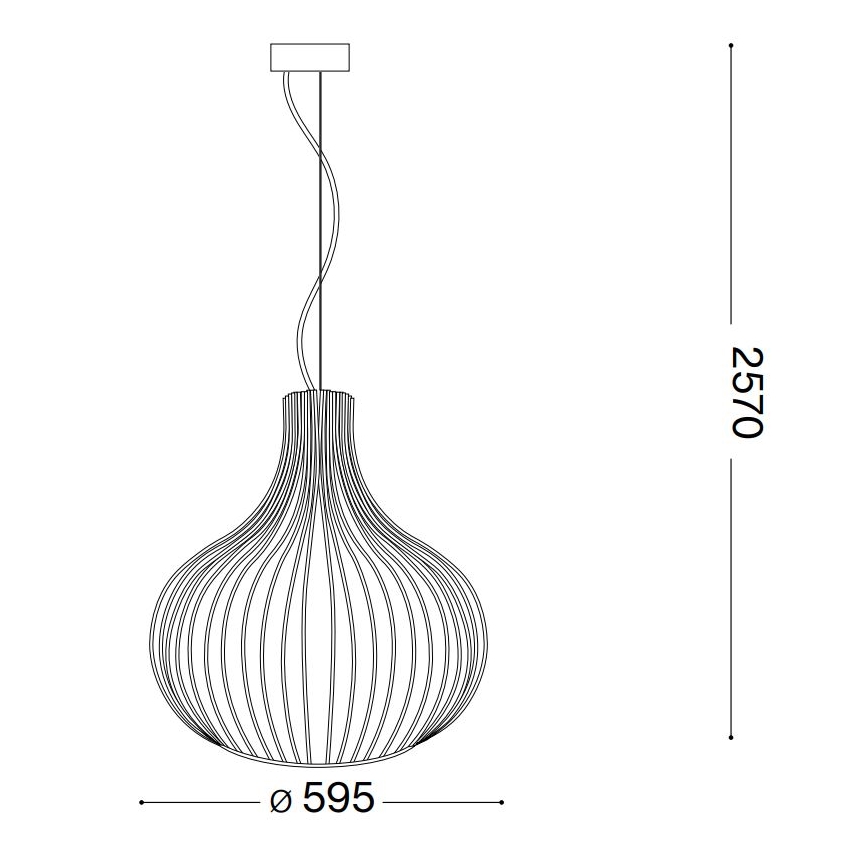 Ideal Lux - Csillár zsinóron ONION 1xE27/60W/230V átm. 59,5 cm