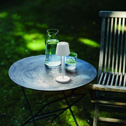 Ideal Lux - LED állítható fényerejű érintős kültéri asztali lámpa CUTE LED/2,5W/3,7V 3000 mAh USB 2200-2700K IP65 fehér