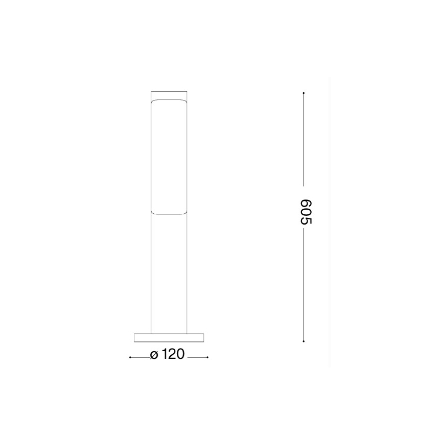 Ideal Lux - LED kültéri lámpa ETERE LED/9,5W/230V 4000K 60 cm CRI 90 IP44 antracit